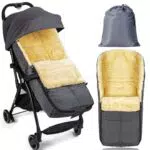 goldmiky Sacco Coprigambe per Passeggino Universale in pelle di agnello artificiale
