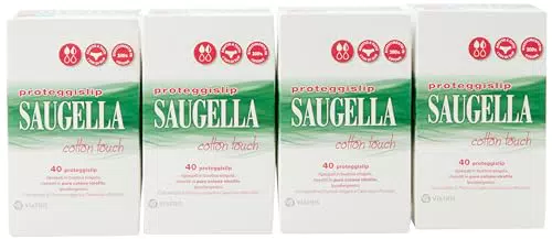 Saugella Cotton Touch Salvaslip in Cotone - Protezione Slip Antiodore e Ipoallergenica