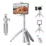 K&F Concept Selfie Treppiede Smartphone e fotocamera 34cm