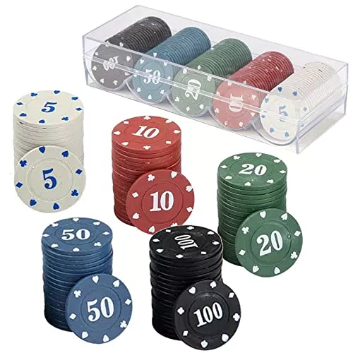 Set Fiches Poker, 100 Pezzi