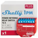 Shelly Plus - Relè Interruttore Intelligente Wi-Fi e Bluetooth - Compatibile con Alexa e Google Home