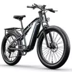 Shengmilo Bicicletta elettrica Bike, mountain bike a piena sospensione da 26 pollici