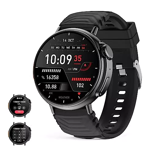 Smartwatch Uomo Orologio Intelligente Fitness con Chiamate e Tracker Attività Impermeabile
