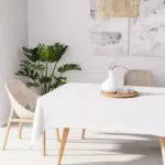 Soleil d'Ocre Tovaglia Antimacchia 140x240 cm Bianco