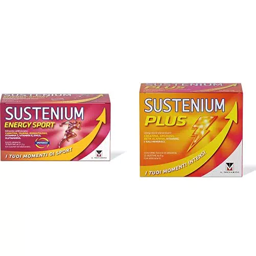 Sustenium Energy Sport + Sustenium Plus - Integratori per Sportivi