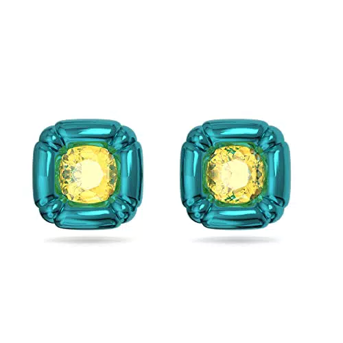 Orecchini Swarovski Dulcis con Cristalli Blu a Taglio Cushion