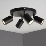 TaFiCo GU10 Lampadario Led Soffitto Orientabili, 4 faretti