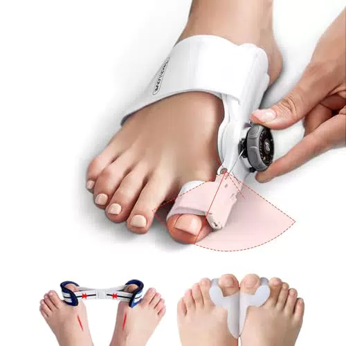 Tech Love Alluce Valgo Correttore Regolabile con Separatore Dita e Cintura Allenamento
