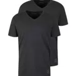 Maglietta Basic TOM TAILOR Uomo con Scollo a V - Grigio Scuro
