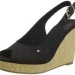 Tommy Hilfiger Espadrillas Wedge Donna Iconic Elena Sling Back Tacco a Zeppa