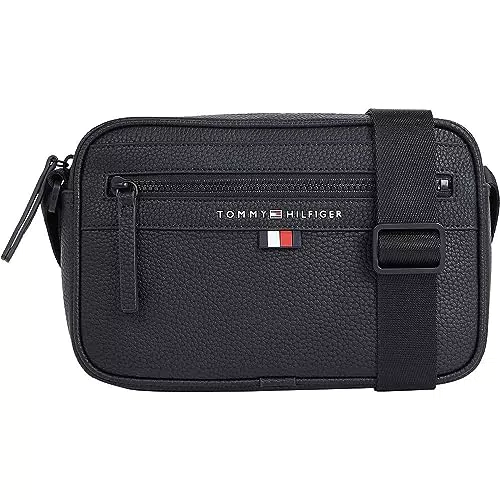 Tommy Hilfiger Essential PU EW Reporter Uomo - Nero