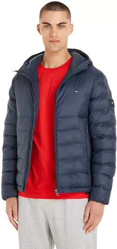 Tommy Hilfiger Giacca Trapuntata Riciclabile Packable con Cappuccio