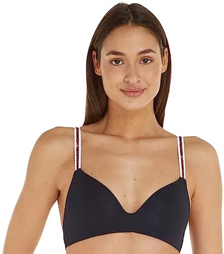 Tommy Hilfiger Reggiseno Donna senza Ferretto, Blu, 70D