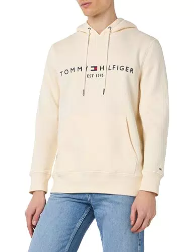 Tommy Hilfiger - Felpa Uomo con Cappuccio e Logo