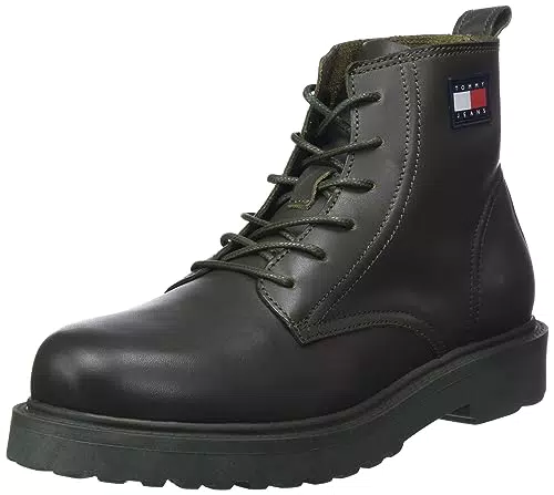 Tommy Jeans Stivali Mezza Gamba Uomo Lace Up con Lacci
