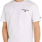 Tommy Jeans T-shirt Uomo Maniche Corte Classic Linear Back Print Scollo Rotondo