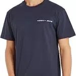 Tommy Jeans T-shirt Uomo Maniche Corte Linear Chest Scollo Rotondo
