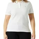 Tommy Jeans Tjw Slim Maglietta Polo, Bianco