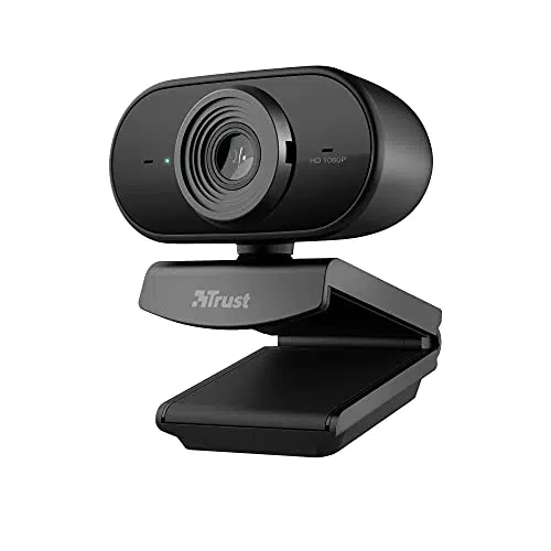 Trust Tolar Full HD 1080p Webcam PC Con Microfono, 2 Microfoni Integrati