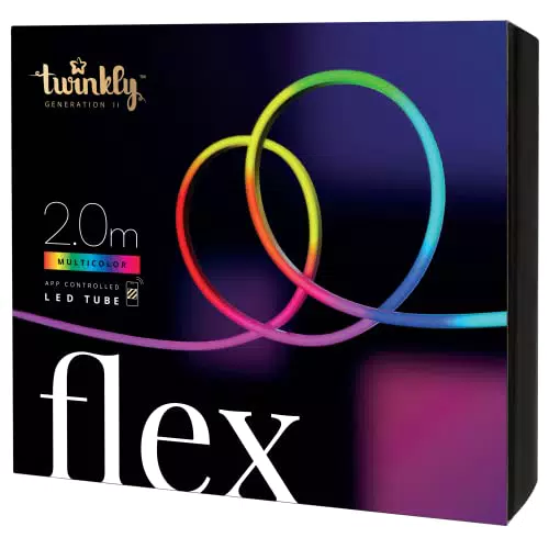 Twinkly Flex - Tubo Luminoso a LED Flessibile con LED RGB - Illuminazione Decorativa per Interni - Controllato da App