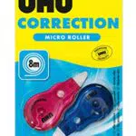 UHU Correttore a Nastro MicroRoller, 2 pezzi