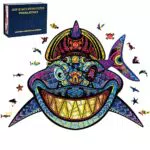 Puzzle in Legno Ulikey Squali Animali Forma Irregolare - Giochi Famiglia