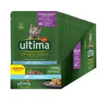 Ultima Cibo Umido per Gatti Fit & Delicious con Trota: 24 Buste da 85g