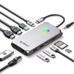 Docking Station USB ORICO 12 in 1 Adattatore USB C RGB con Dual 4K HDMI e DP @60HZ