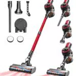 VEGREM Aspirapolvere Senza Fili Potente 25Kpa con Luci LED e Batteria Rimovibile