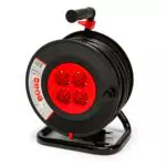 Velamp REEL-IT-25 Prolunga Elettrica con Avvolgicavo 4 Prese Polivalenti + Spina Grande 16A