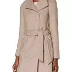 Vero Moda Giacca in Lana con Cintura, Donna