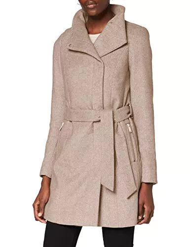 Vero Moda Giacca in Lana con Cintura, Donna