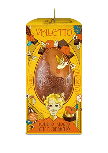 Uovo di Pasqua Osvaldo al Cioccolato al Latte e Caramello con Sorpresa - Made in Italy