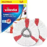 Vileda Turbo 2in1 Fiocco Ricambio per Sistemi Turbo - Maggiore Raccolta Sporco - Pavimenti