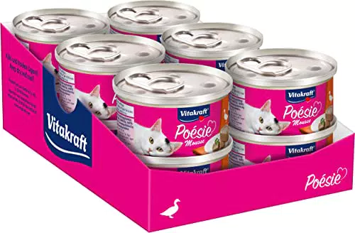 Vitakraft Cibo umido per gatti, poesia, anatra, mousse