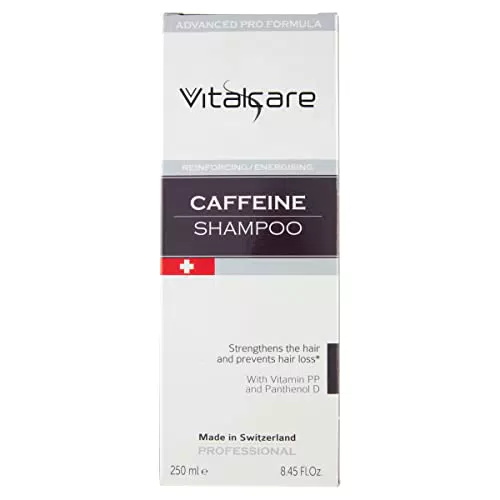 Vitalcare, Swiss - Shampoo Caffeina, Rinforzante ed Energizzante
