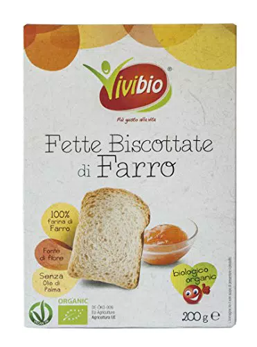 Vivibio Fette Biscottate di Farro, 6 confezioni