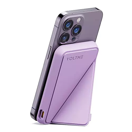 Caricatore Portatile Magnetico VOLTME 5000mAh Wireless Power Bank 2 in 1 USB-C per iPhone.