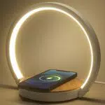 VOSFEEL Lampada da Comodino a 3 intensità con Caricabatterie Wireless Controllo Touch Lampada da Tavolo Lampada da Scrivania