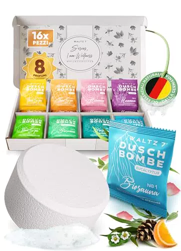 Set Bombe da Doccia con Profumi Naturali e Oli Essenziali - Aromaterapia per Relax e Benessere