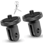 WDZYRM, Adattatore in Alluminio da 1/4 inch - 20 Pollici Adattatore per Treppiede Accessorio 2 Pezzi per Fotocamera Gopro Sony Gopro Hero Insta360 Sjcam Sj4000 Xiaomi Xiaoyi e Altre Action Camera