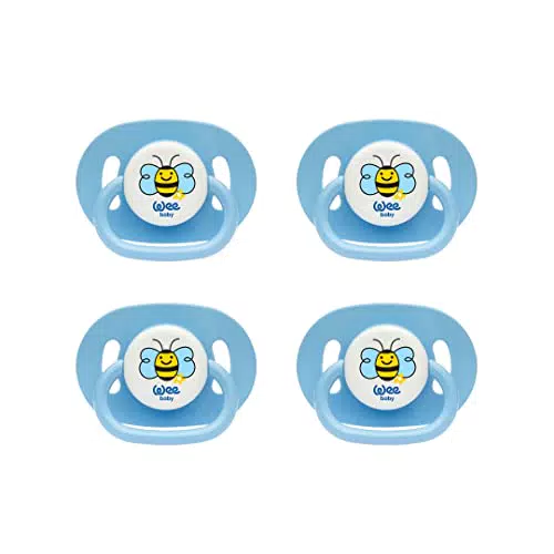 Wee Baby Ciucci per bebè in silicone, 4 pezzi
