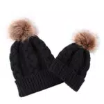 Yudanny Cappelli Invernali Caldi per Genitori e Figli - Stile Familiare Uncinetto Beanie