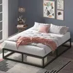 Letto Zinus Joseph con Contenitore 160x190 cm - Struttura in Metallo Nero
