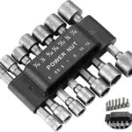 Adattatore Esagonale Chiavi Bussola con Set di Punte da 5 mm a 12 mm - Avvitatore Mandrini Trapano Brugole 1/4 Pollice