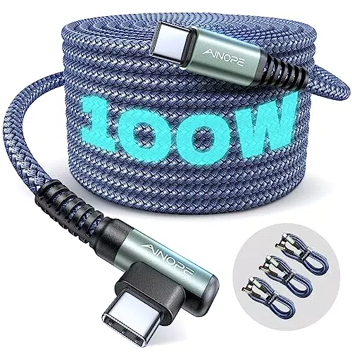 AINOPE Cavi USB C da 100 W - Confezione da 3