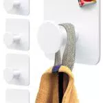 4smile Portasciugamani autoadesivo elegante da parete con gancio adesivo