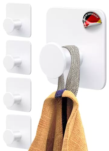 4smile Portasciugamani autoadesivo elegante da parete con gancio adesivo