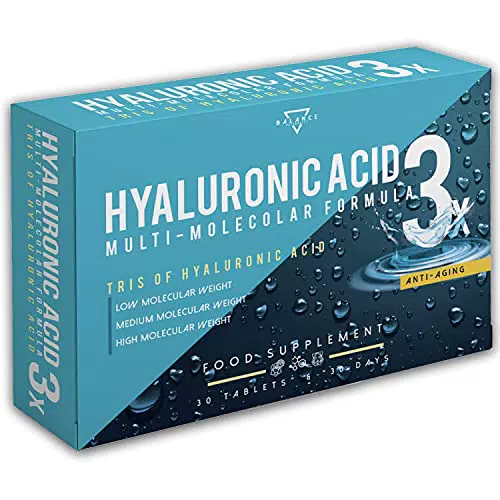 Acido Ialuronico Multimolecolare: Formula ad Alto Dosaggio - 30 Capsule Vegetali