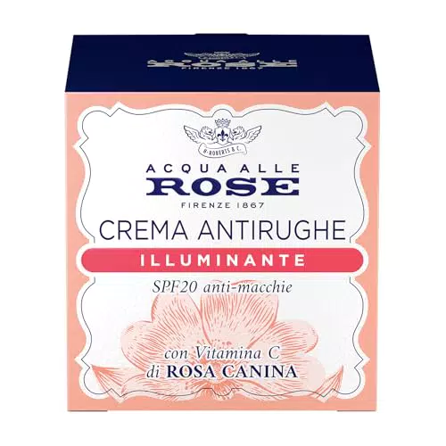 Crema Viso Antirughe con Vitamina C e Rosa Canina SPF20
